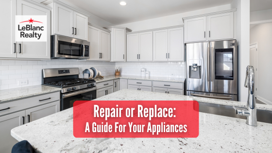 Deciding to repair or completely replace your appliances is a decision involving many factors. Here's how to make the best choice.